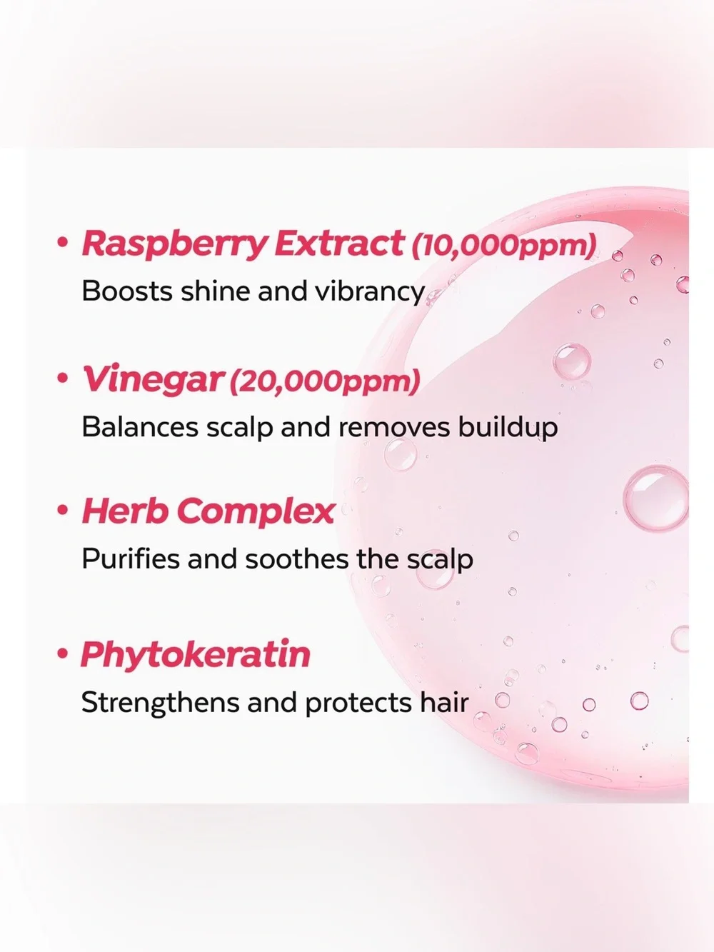 New A'pieu Raspberry Hair Vinegar Korean Hair Care